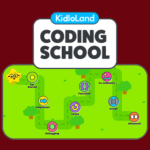 Button showing the Kidlo Coding website logo