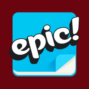 button with the Epic Books website logo