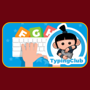 button showing the typingclub.com logo