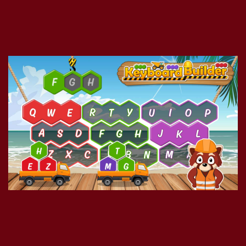 Image of the Keyboard Builder game logo on Typetastic.com