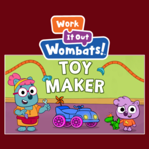 Image of the game logo for Work It Out Wombats' Toy Maker